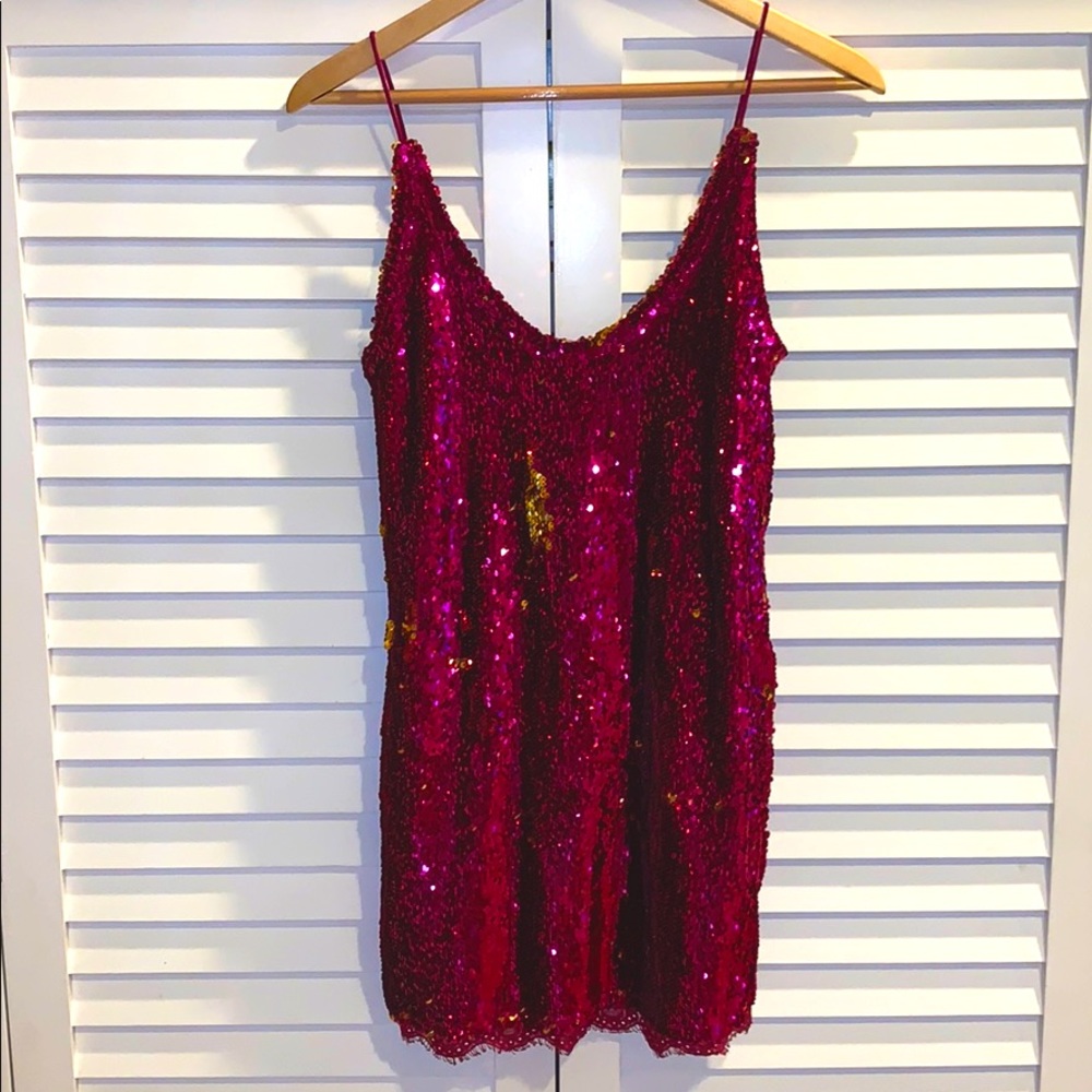 Free People Sequin Slip Dress